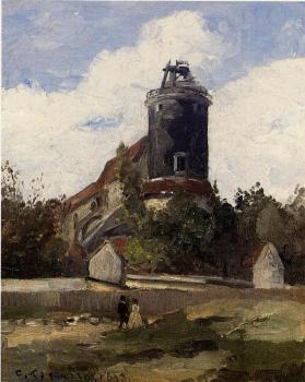 卡米耶 畢沙羅 The Telegraph Tower at Montmartre 卡米耶 畢沙羅 The Telegraph Tower at Montmartre